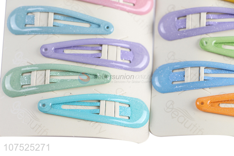 Good quality epoxy iron hairpins hair clips for children