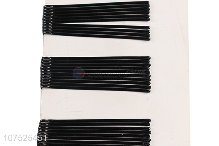 Promotional black iron hair clips metal hairpins with high quality