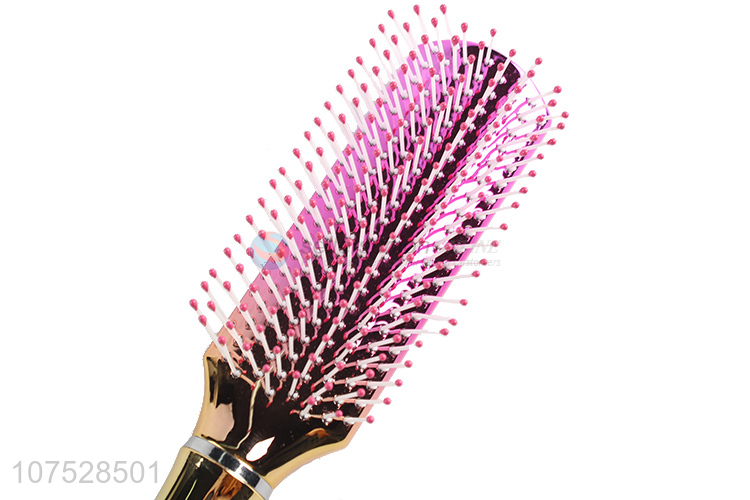 New Product Rainbow Plastic Hair Brush Soft Hair Comb