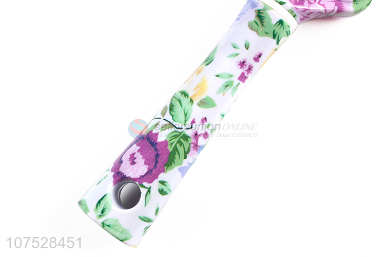 Fashion Style Flower Pattern Plastic Hair Comb Brush