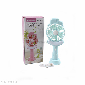 Customize Cute Handheld Fan Cartoon Mini Portable Usb Electric Hand Fan