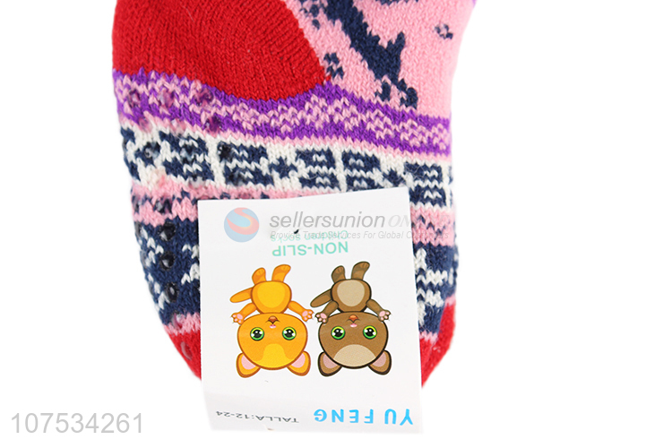 Good quality fleece lined children socks thermal socks for Christmas