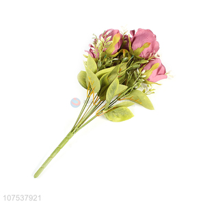 New Arrival Plastic Simulation Rose Fashion Artificial Flower