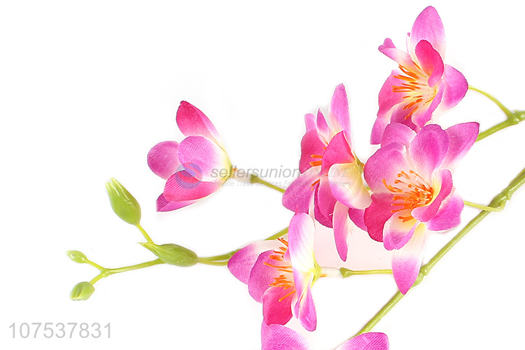 Fashion Plastic Artificial Greenish Lily Flower Simulation Flower