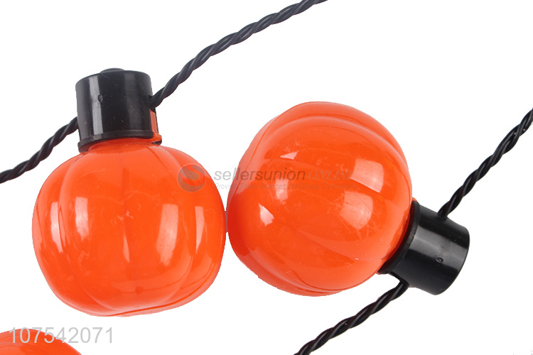 Wholesale Flashing Light Up Pumpkin Necklace Halloween Bulb Light