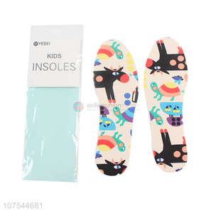 New Product Cartoon Pattern Latex Children Canvas Insoles