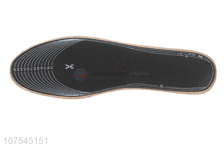 Cheap And Good Quality Breathable Pigskin Leather Latex Shoe Insoles