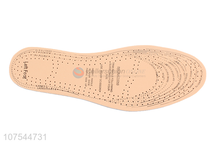 Wholesale Durable Comfortable Sweat-Absorbing Perforated Breathable Insoles