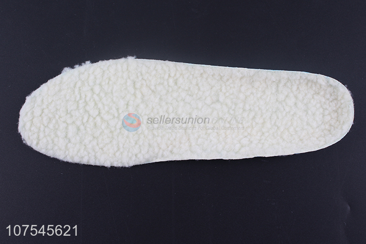 Contracted Design Honeycomb Sports Insoles Warm Imitation Lamb Wool Shoe Insoles