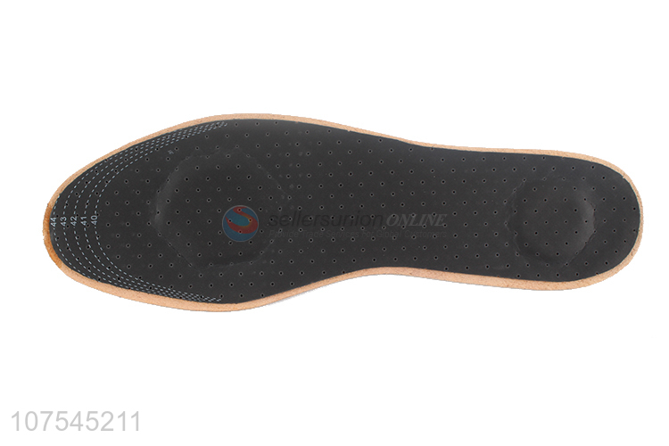 Wholesale High Quality Breathable Genuine Pigskin Latex Comfortable Insoles