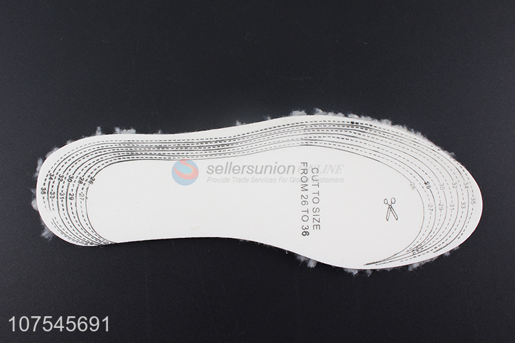 High Sales Warm Imitation Lamb Hair Insoles Soft Walking Comfort Thermal Insoles