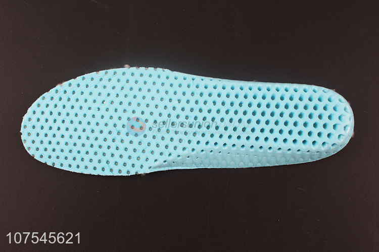 Contracted Design Honeycomb Sports Insoles Warm Imitation Lamb Wool Shoe Insoles