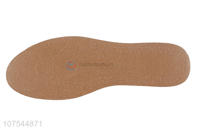 Lowest Price White Latex Brown Leather Children Insoles Breathable Insoles