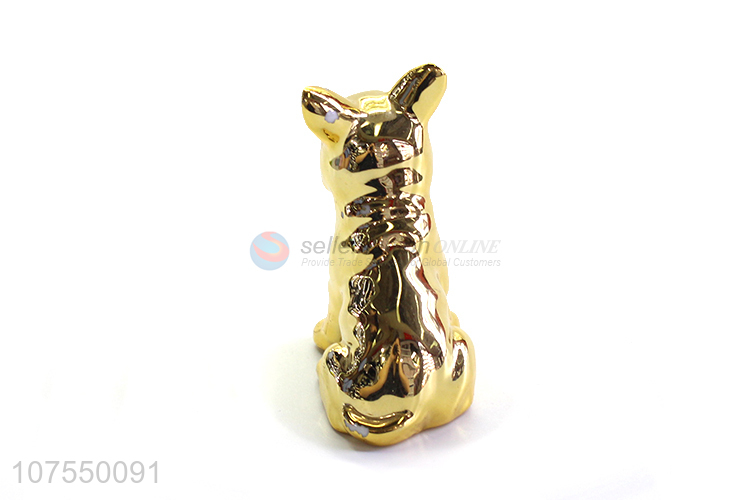 New Design Home Decoration Small Dog Ceramic Figurines Ornaments