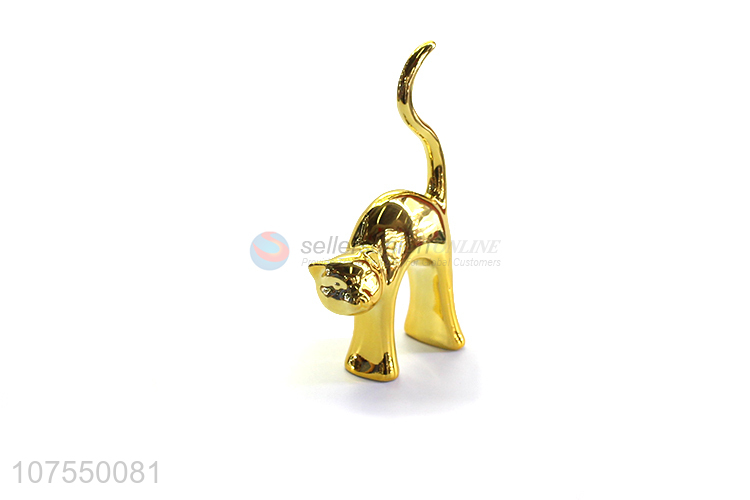 Wholesale Ceramic Porcelain Animal Cat Figurine For Table Top Decoration