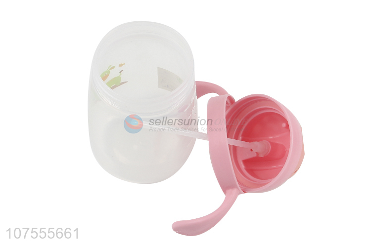 Wholesale Portable Children Straw Type Drinking Water Bottle With Handle