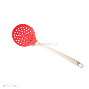 Good sale biodegradable straw handle silicone skimmer cooking tools