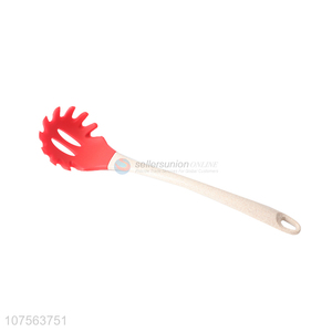 New design eco-friendly straw handle silicone silicone spaghetti spatula