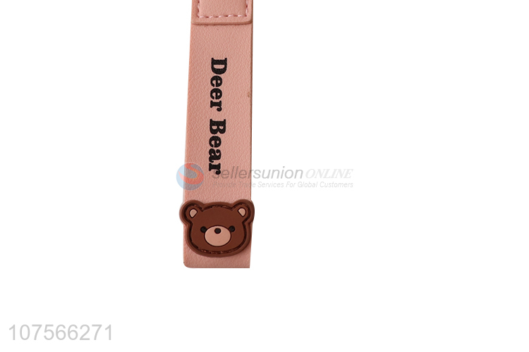 Good quality cute cartoon bear pu leather coin purse coin wallet