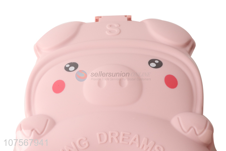 Cheap Price Cartoon Pig Fresh Box Fruit Snacks Box Children Lunch Box
