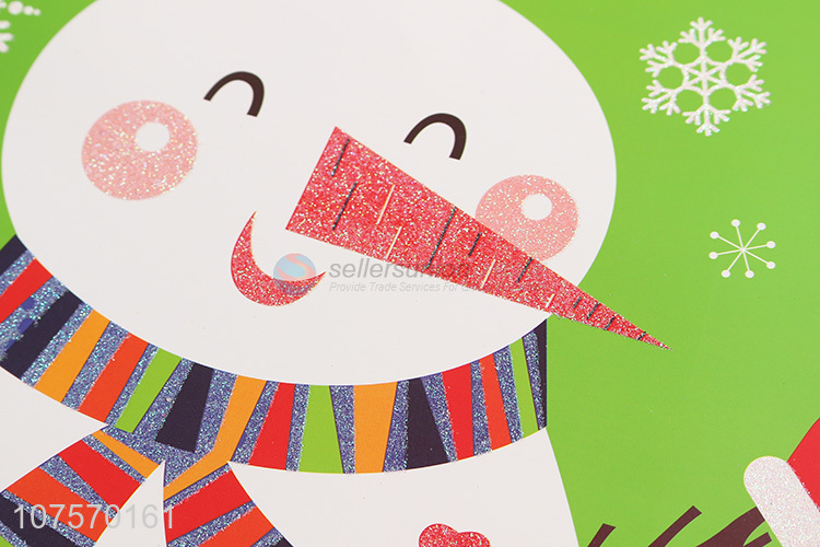 Popular products Christmas snowman paper gift bag paper souvenir bag