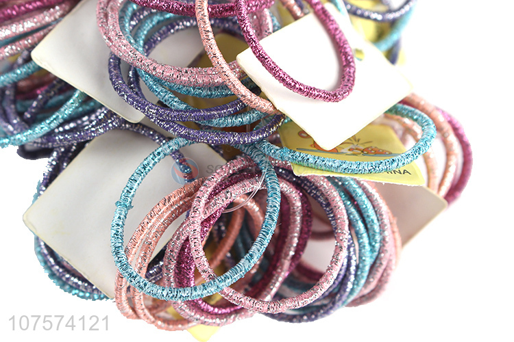 Hot Sale 2 mm Bright Yarn Rubber Band Hair Rope