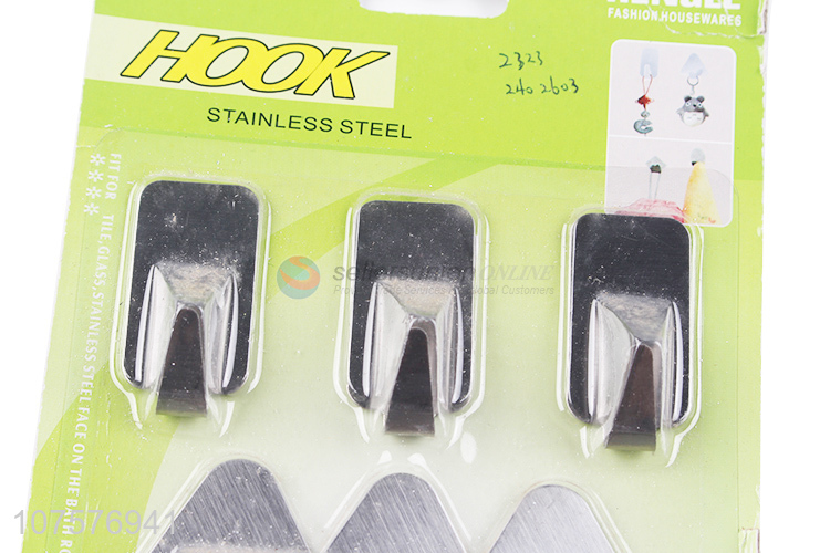 Popular Stainless Steel Adhesive Hook Fashion Sticky Hook