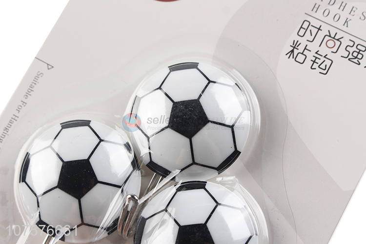 Cute Mini Football Shape Self Adhesive Hook Wall Hooks