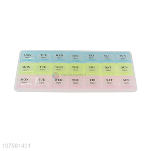 Portable Weekly Pill Box Pill Organizer Storage Box