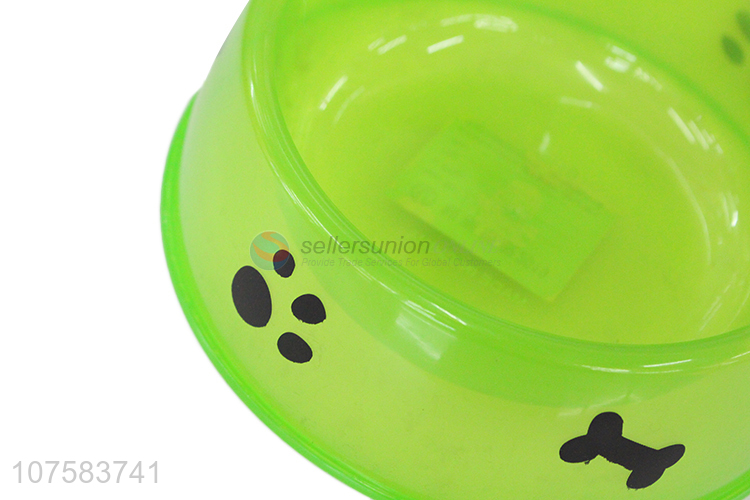 Custom Colorful Plastic Pet Bowl Pet Food Water Feeder Bowl