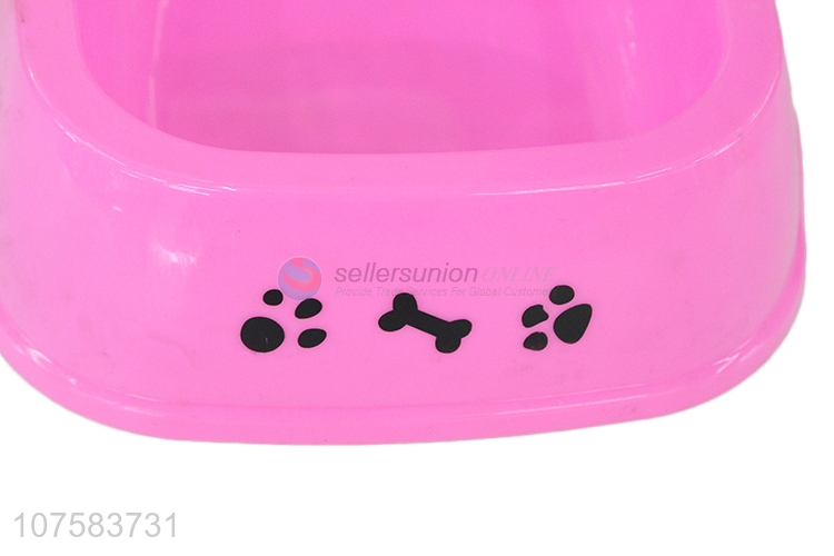 New Design Plastic Pet Bowl Pet Food Water Feeder Bowl