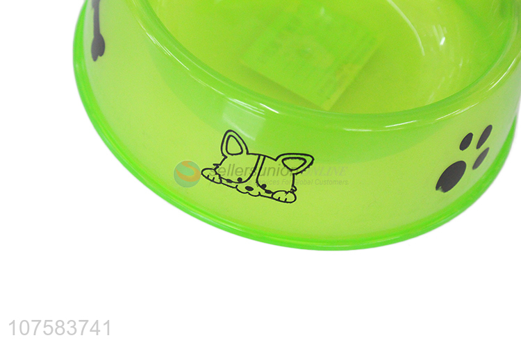 Custom Colorful Plastic Pet Bowl Pet Food Water Feeder Bowl