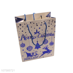 Wholesale Portable Christmas Gift Bag Fashion Paper Bag