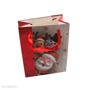 Custom Christmas Printing Gift Bag Portable Paper Bag