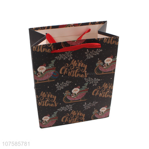 Hot Selling Christmas Gift Bag Portable Paper Hand Bag