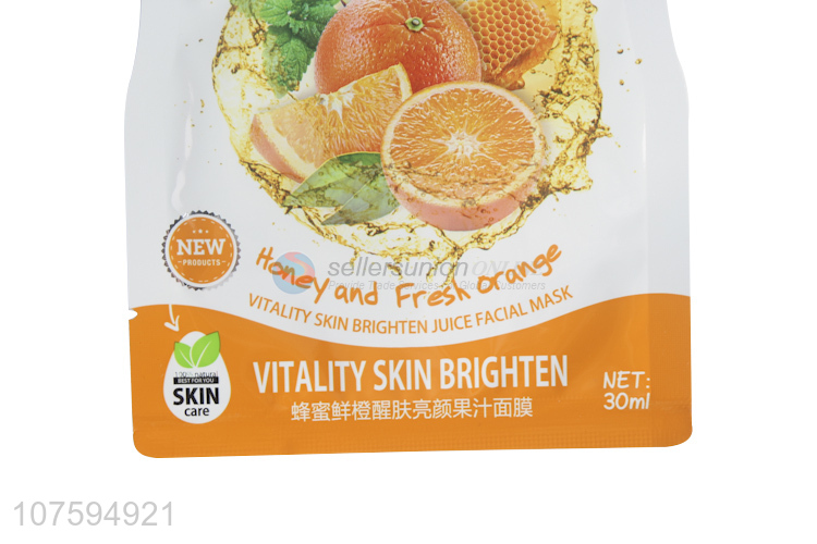 Direct Price Honey And Fresh Orange Vitality Skin Brighten Juice Facial Mask