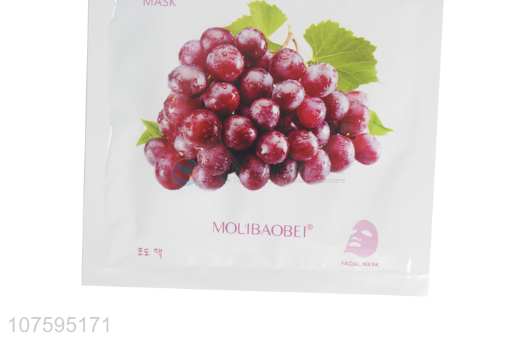 Wholesale Unique Design Firming Hydrating Grape Facial Mask