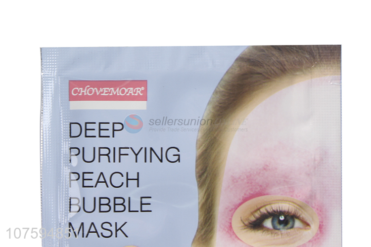 Wholesale Unique Design Deep Purifying Peach Bubble Mask