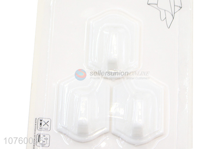 Good Sale Plastic Adhesive Hook White Sticky Hook