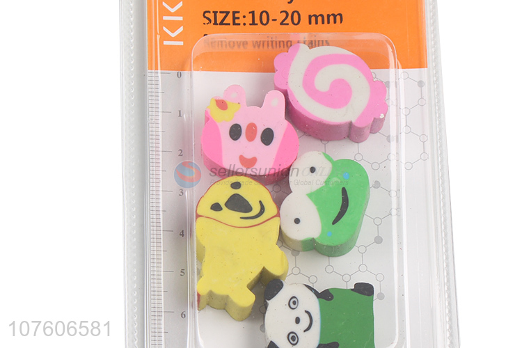 Cartoon Design Color Printing Eraser For Children