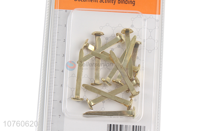 Round Head Golden Metal Paper Fastener Brads