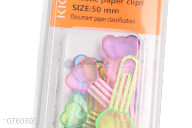 New Style Heart Shape Paper Clip Notes Clips