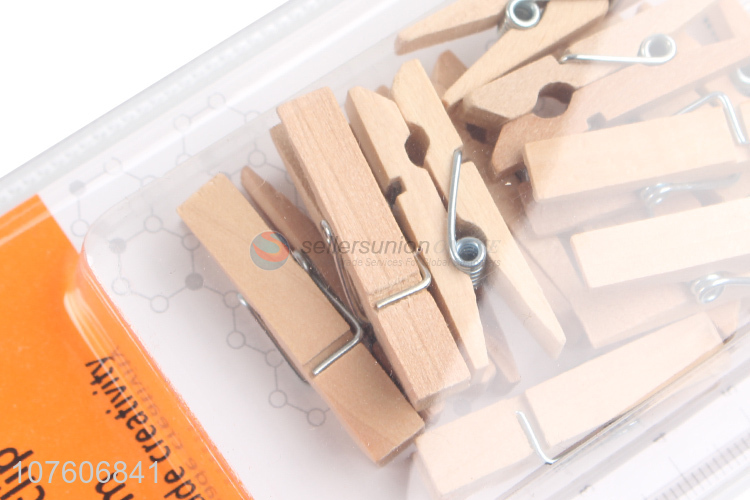 Wholesale 14 Pieces Small Wood Clip Best Photo Clip