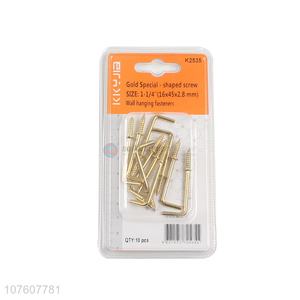 Latest Copper Plating Hook Screw Gold Special-Shaped Screw