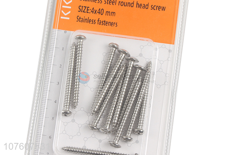 Good Price Stainless Steel Round Head Screw Stainless Fasteners