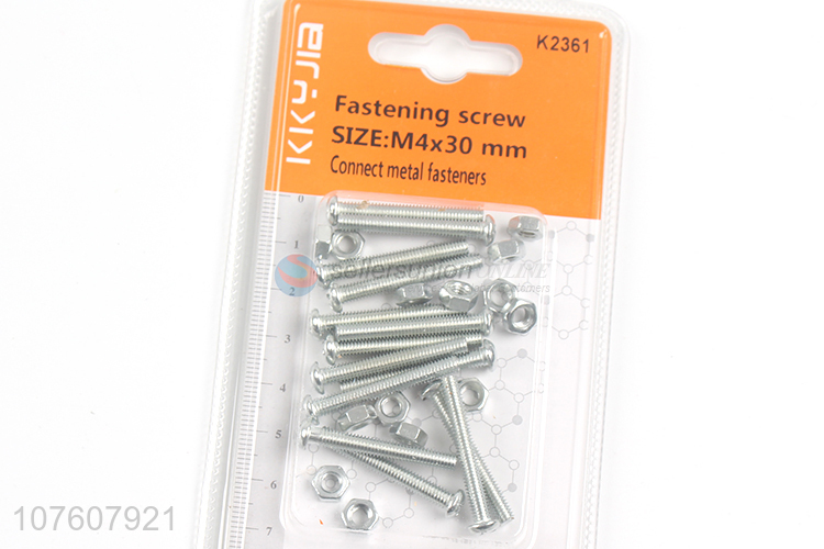 Good Quality Machine Screw Fastening Screw With Nut Set