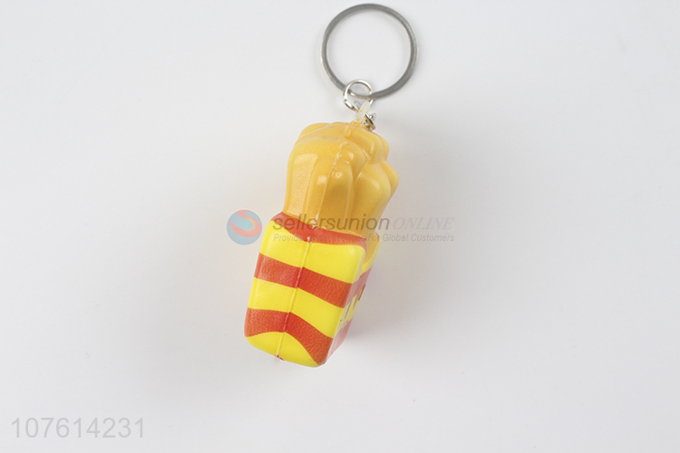 New Cute Expression French Fries Shape Rebound Toy