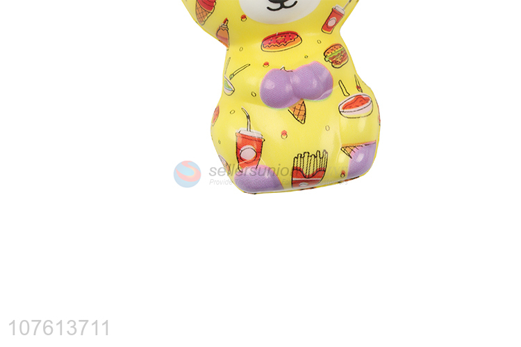 Hot selling colorful Bear cartoon rebound toy