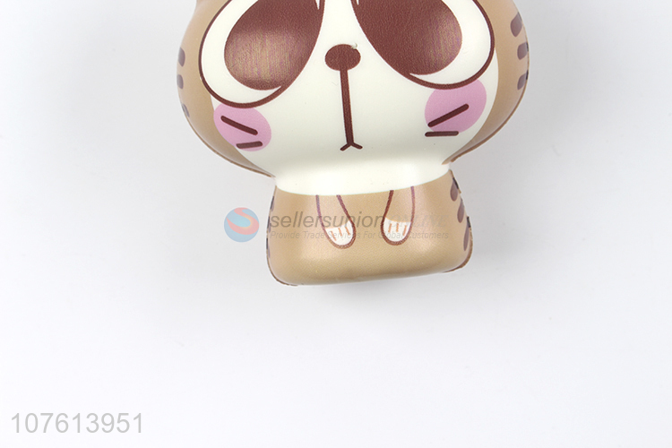 Cuet design Yellow big-eyed cat style shape rebound toy