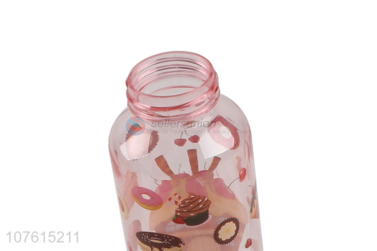 Excellent quality fashion plastic water bottle creative straw drinking bottle